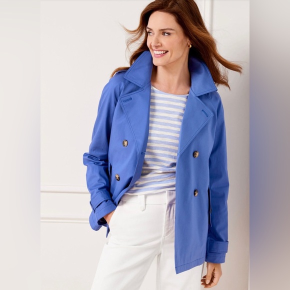 Talbots Jackets & Blazers - NWT Periwinkle Talbots Trench Size XS